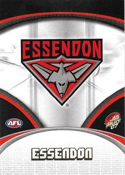 2007 Select AFL Supreme #52 Essendon Bombers Front